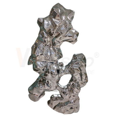 गुणवत्ता  8k Stainless Steel Metal Fabrication Water Ripple Finshed Office Decoration Sculpture Metal फैक्टरी