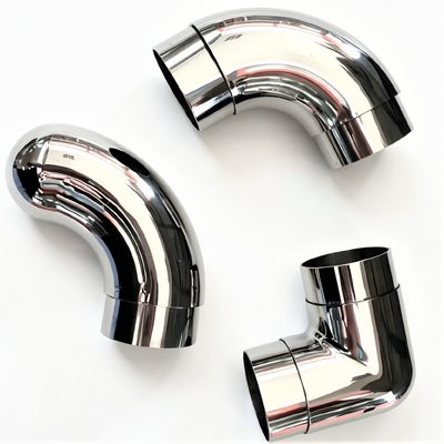 गुणवत्ता  SS304 SS316 Stainless Steel Stair Handrail Elbow Connector फैक्टरी