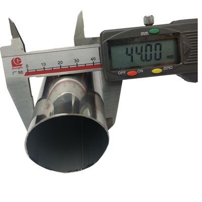 गुणवत्ता  1 3/4" 44.5mm Stainless Steel Round Pipe 0.4-3.0mm Wall Thickness 600 Grit Satin Finish 304 Inox Tube, 201/316L Optional फैक्टरी