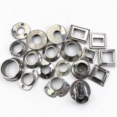 गुणवत्ता  201/304/316 Stainless Steel Railing Decorative Cover, Post Base Flange Cover for Handrail Balustrade फैक्टरी
