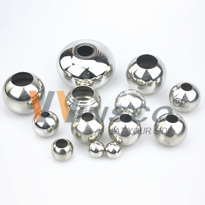 गुणवत्ता  201 304 316 Stainless Steel Drilled Hollow Ball with Custom Surface Finishes and Wide Range of Sizes for Railing & Handrail Fittings फैक्टरी
