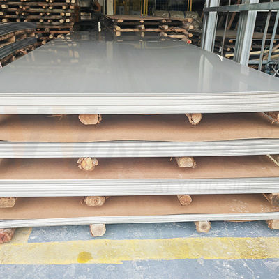 EN1.4404 S31603 AISI 316 2500mmx1250mm स्टेनलेस प्लेट 0.6mm मोटाई स्टेनलेस स्टील 2B शीट मिल किनारे