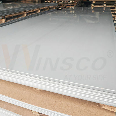 5ftx10ft 304 304L वर्ग 1500mmx3000mmx1.2mm शून्य शिकायत WinscoMetal स्टेनलेस स्टील 2b सतह धातु शीट