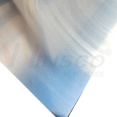 1250mmx2500mm मजबूत Wxport पैकेज मिल एज स्टेनलेस स्टील नंबर 4 साटन ब्रश खत्म शीट 316 ग्रेड