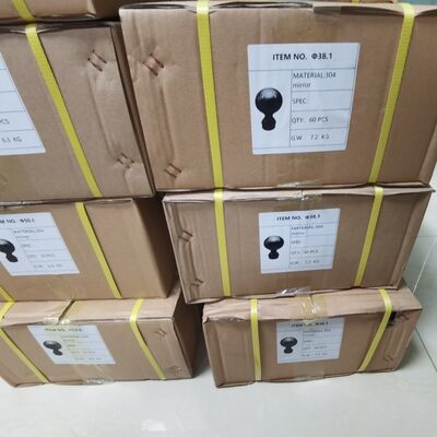 ग्रेड 304 316 स्टेनलेस सीढ़ी फिटिंग 80 मिमी डाय स्टेनलेस स्टील डेकोरेटिव रेलिंग बॉल के लिए 50.8 मिमी 2 इंच गोल ट्यूब