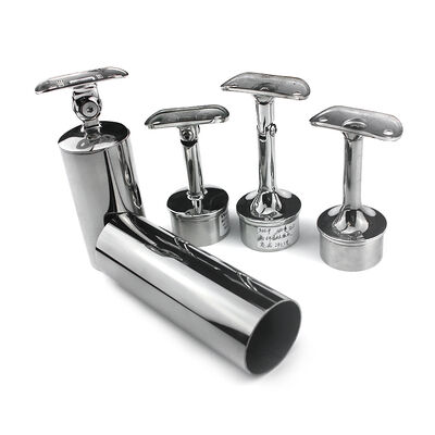 SS304 SS316 Stainless Steel Handrail Bracket, Adjustable Railing Support