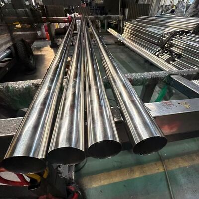 1 3/4 " 44.5 मिमी स्टेनलेस स्टील गोल पाइप 0.4-3.0 मिमी दीवार मोटाई 600 ग्रिट साटन फिनिश 304 Inox ट्यूब, 201/316L वैकल्पिक