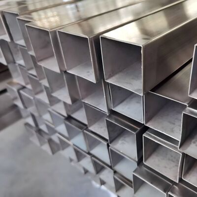 10×10mm से 200×200mm स्टेनलेस स्टील स्क्वायर और आयताकार ट्यूब 1.5-5.0mm दीवार की मोटाई के साथ निर्माण और रेलिंग के लिए