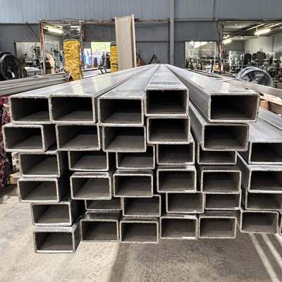 150x300mm बड़े आकार की वेल्डेड स्टेनलेस स्टील आयताकार ट्यूब SS201 SS304 SS316 निर्माण और फैब्रिकेशन के लिए