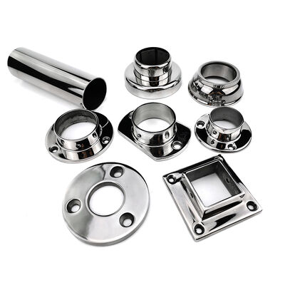 201/304/316 Stainless Steel Tube Flange & Base Plate for Railing and Handrail Systems
