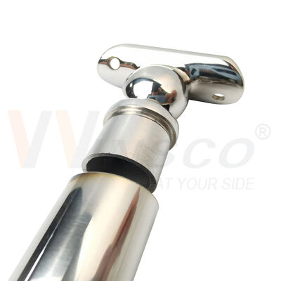 Angle Adjustable 25.4mm (1") Tube Mount Stainless Steel Railing Saddle Handrail Bracket | Winsco Metal VA104