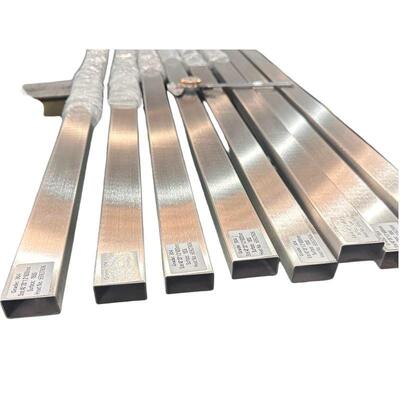 40×20×1.2mm 304 स्टेनलेस स्टील आयताकार ट्यूब – 180G ब्रश फिनिश