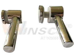 स्टेनलेस स्टील ग्लास होल्डर विथ ट्यूब  सोपोर्टे पैरा विद्रियो