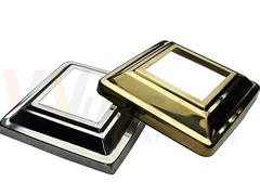 स्क्वायर पोस्ट के लिए स्टेनलेस स्टील बालकनी रेलिंग बेस कवर