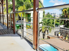 मिरर फिनिश्ड स्टेनलेस स्टील आईनॉक्स एआईएसआई 201 304 316 होम सीढ़ी रेलिंग